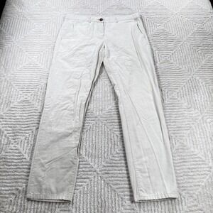 GAP Pants Women's 4 Khakis Broken In Straight Mini Stripe Beige Casual Normcore
